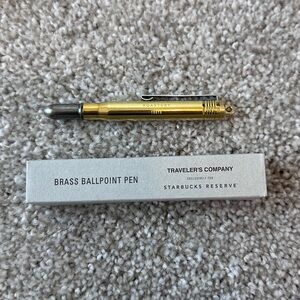 Starbucks Reserve Roastery Tokyo Japan Brass Ballpoint Pen Traveler's Company
